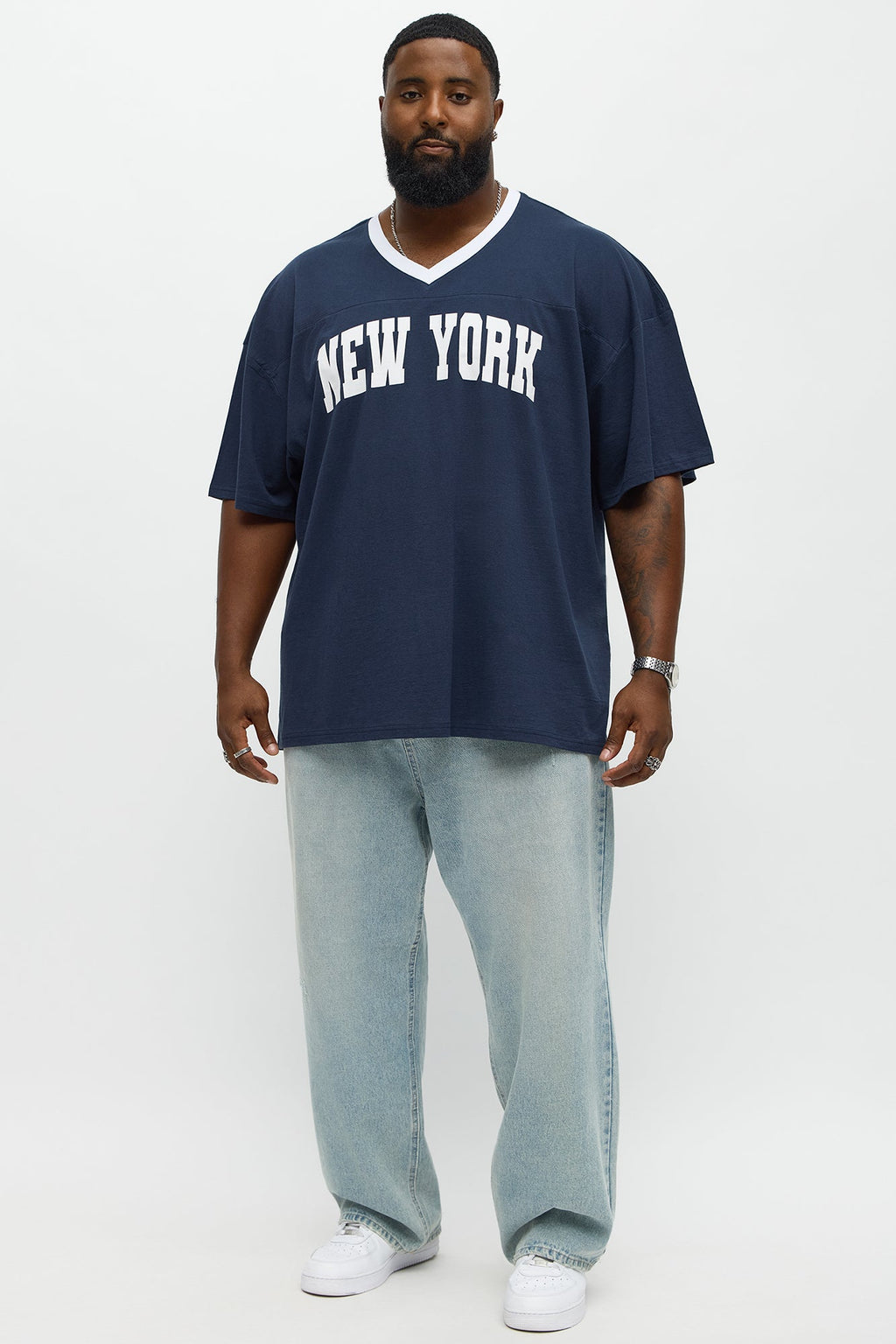 New York Collegiate Jersey Tee - Multi Color