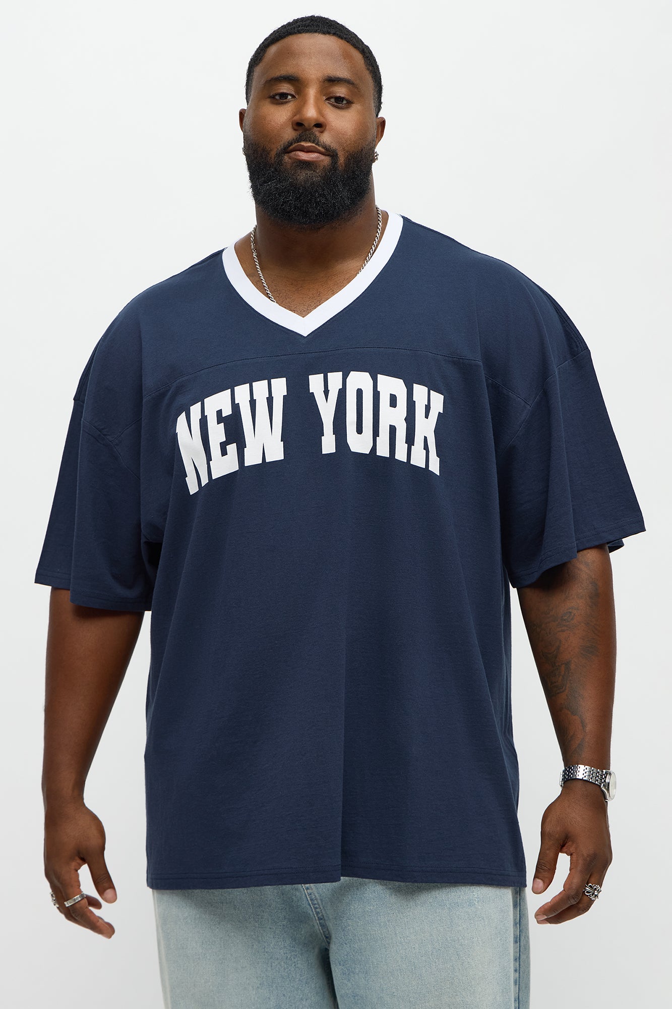 New York Collegiate Jersey Tee - Multi Color