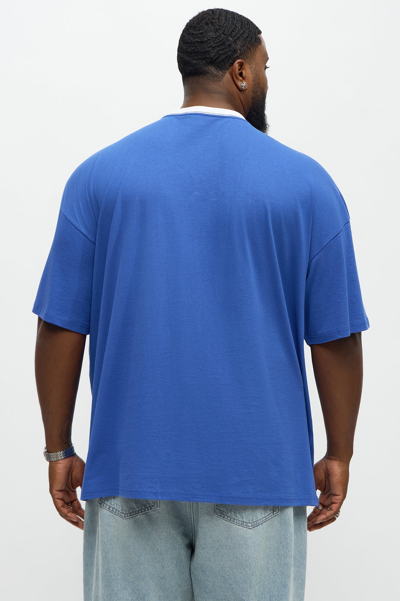 LA Old English Jersey Tee - Blue