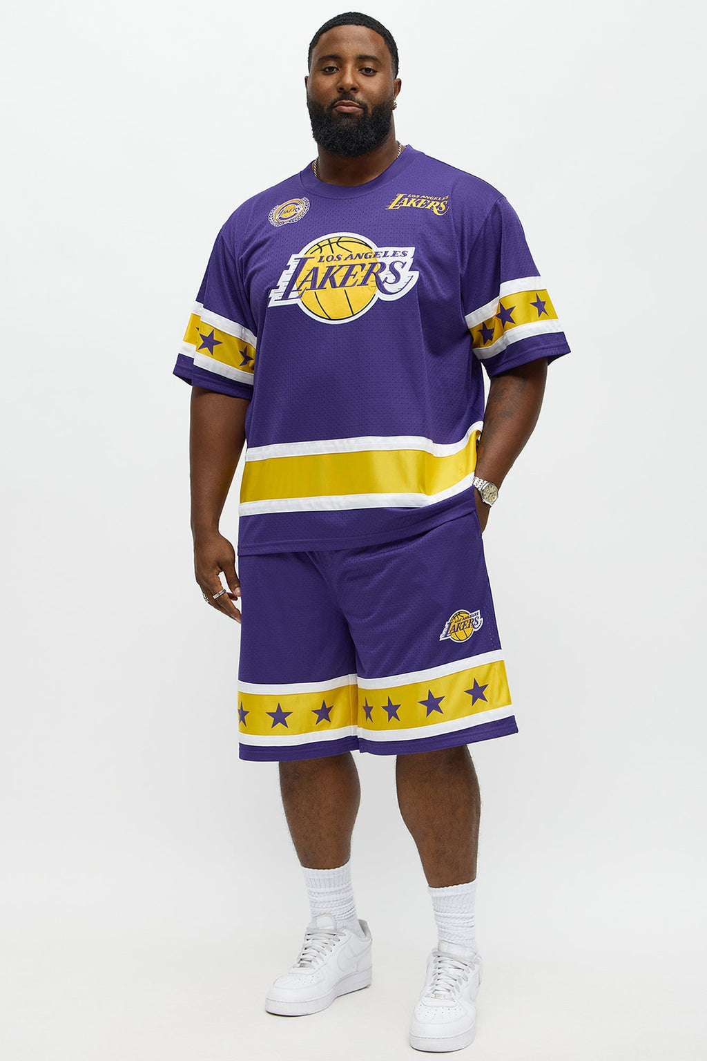 Lakers Believe The Hype Boxy Short Sleeve Top - Purple