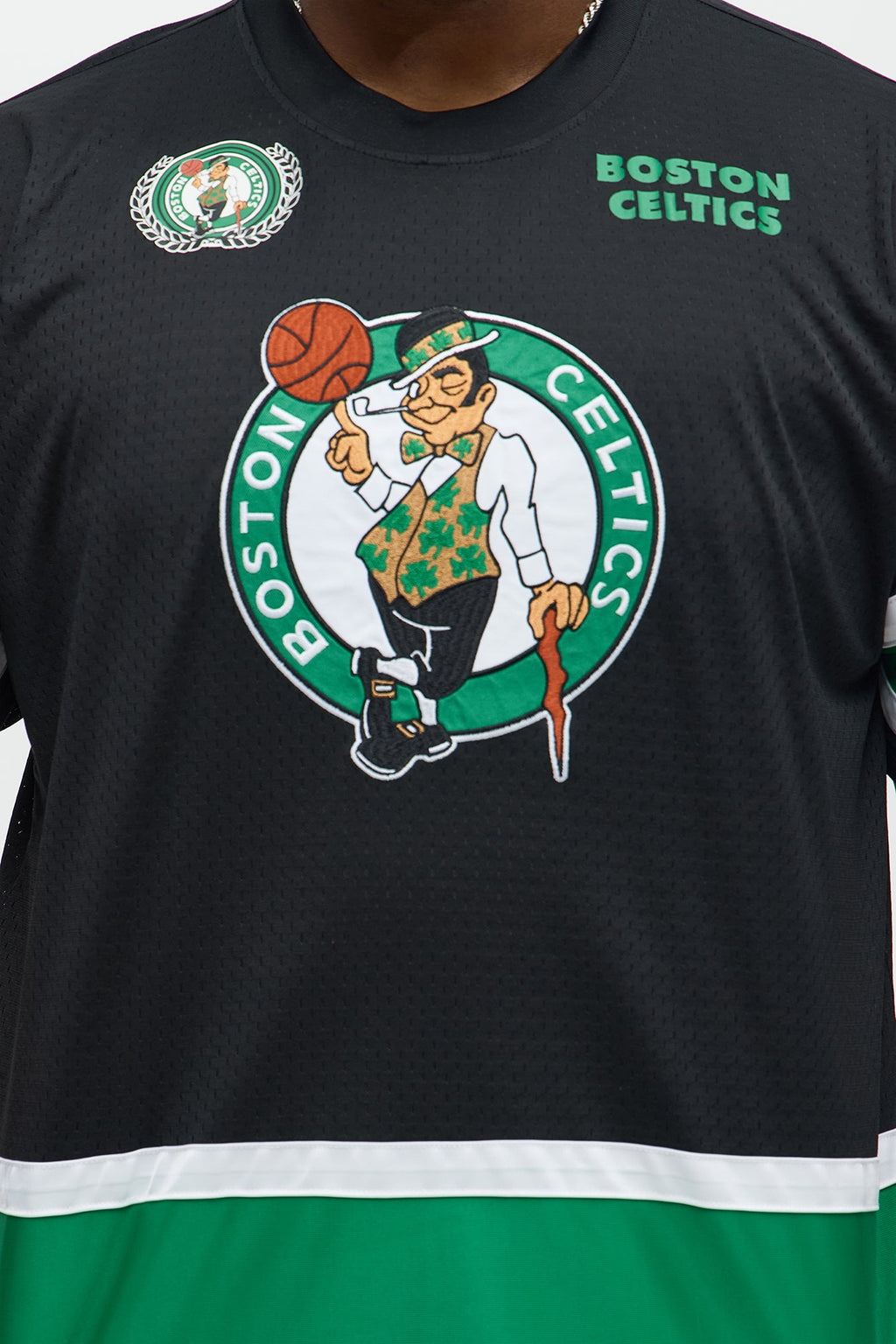 Celtics Believe The Hype Boxy Short Sleeve Top - Black