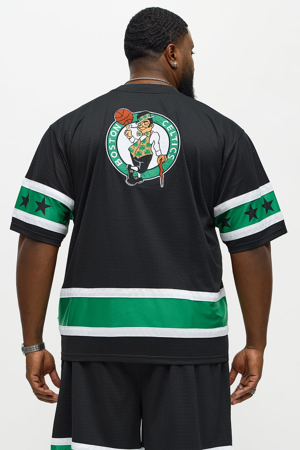 Celtics Believe The Hype Boxy Short Sleeve Top - Black