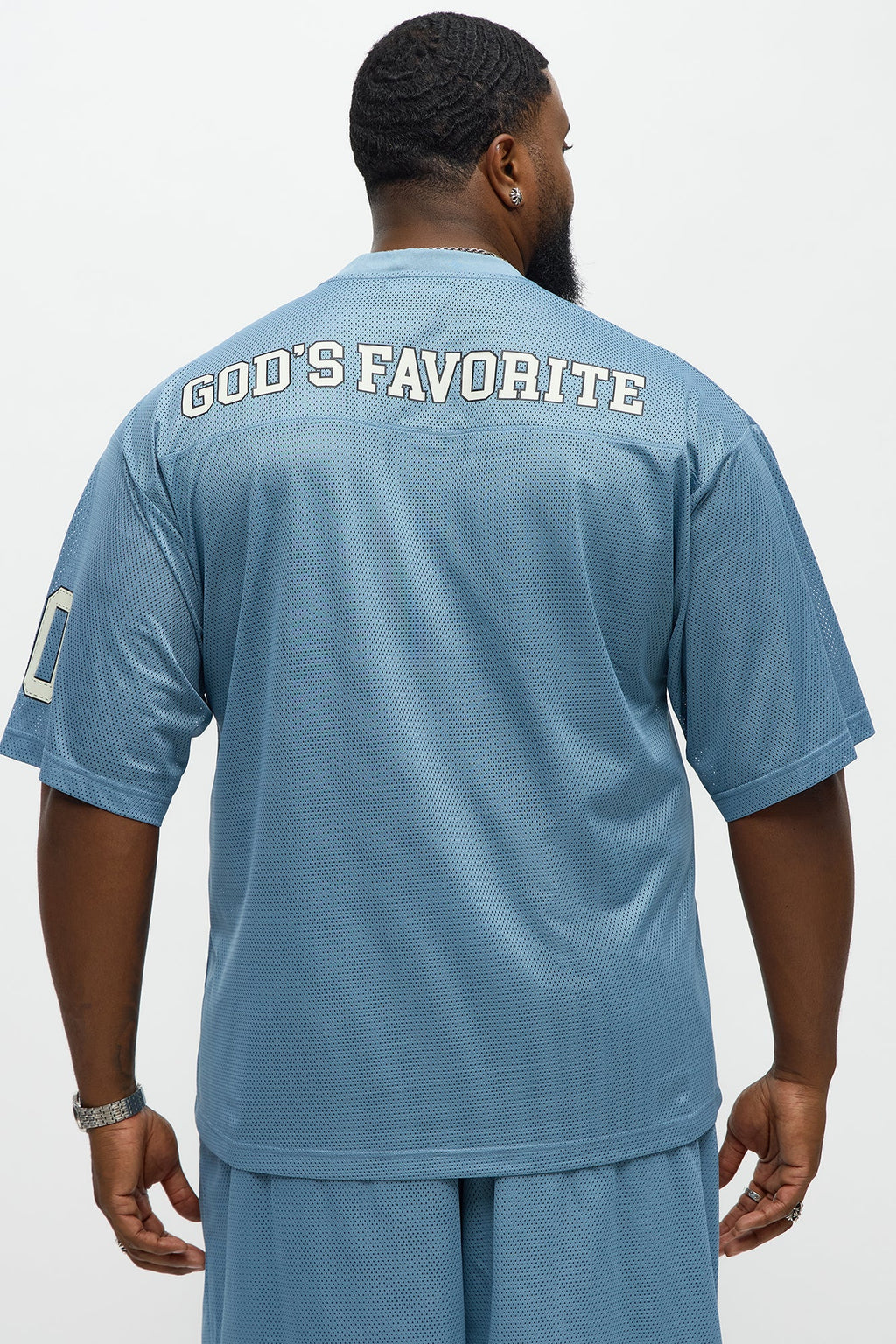 Boxy Gods Favorite Tshirt - Dusty Blue