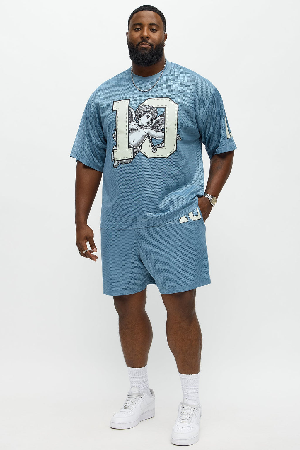 Relaxed Gods Favorite Shorts - Dusty Blue