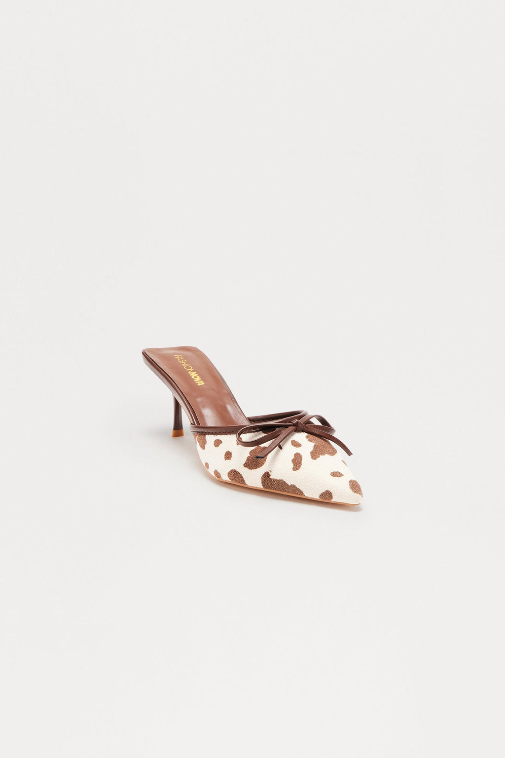 Tawnie Bow Pumps - Brown/combo