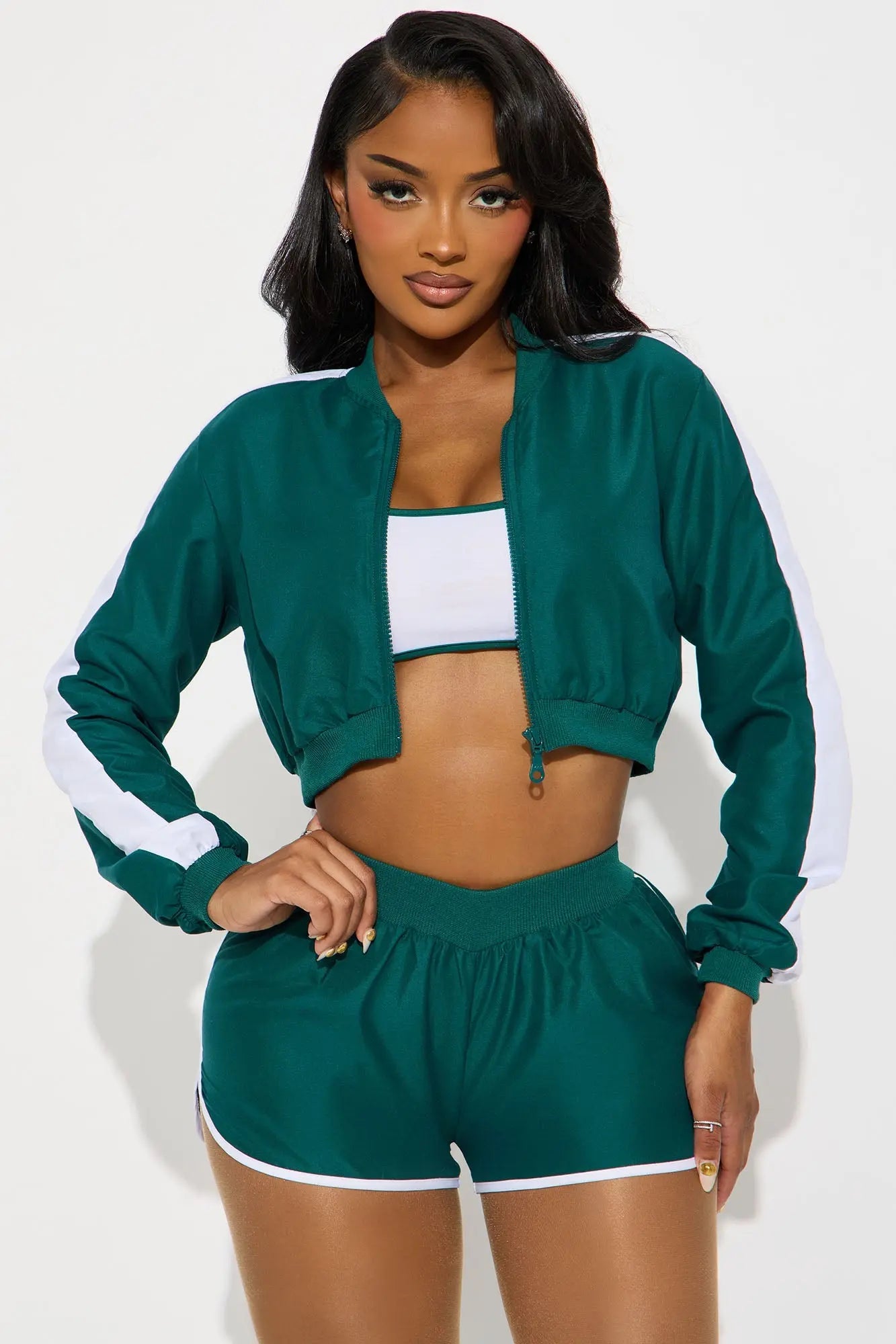 Tracksuit Gamer 3 Piece Costume Set - Green 