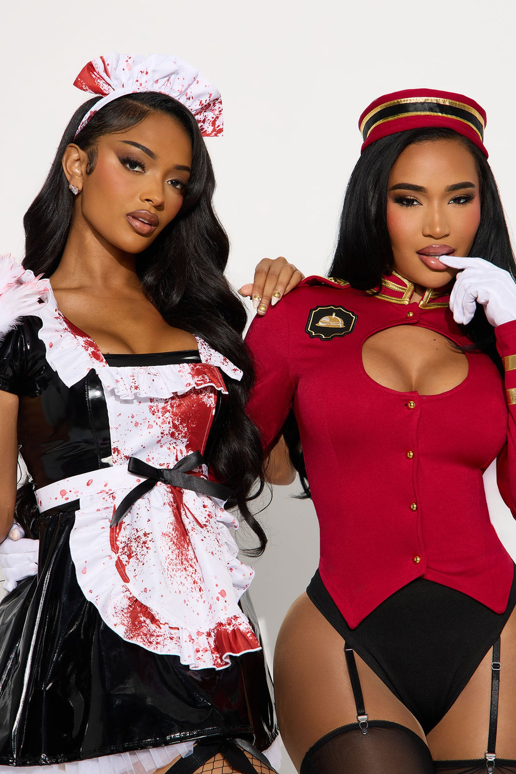 Hotel Of Terror 5 Piece Costume Set - Burgundy