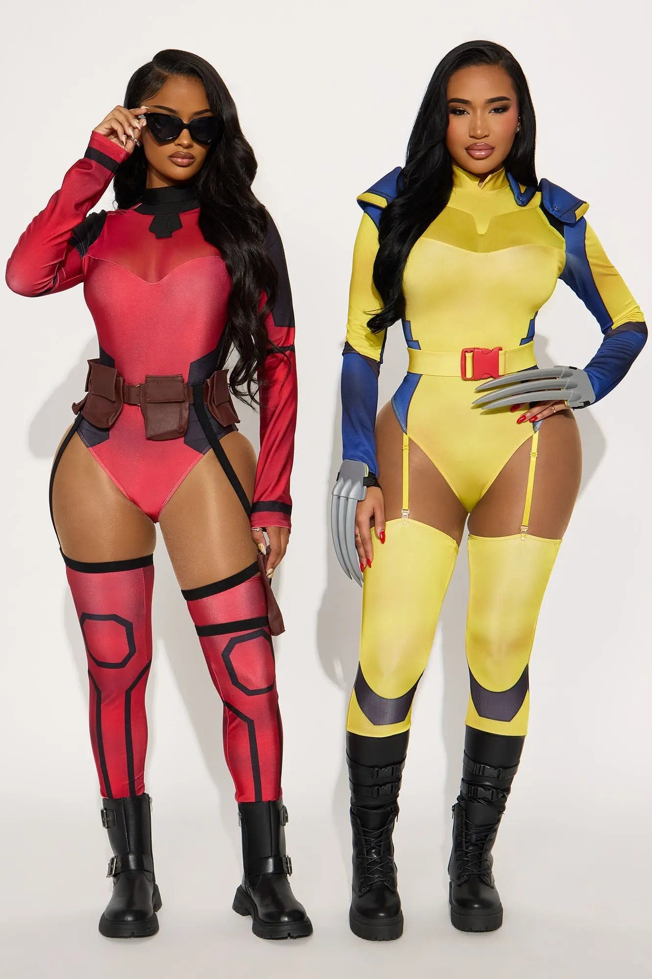 Claws And Effect 4 Piece Costume Set - Yellow/combo 