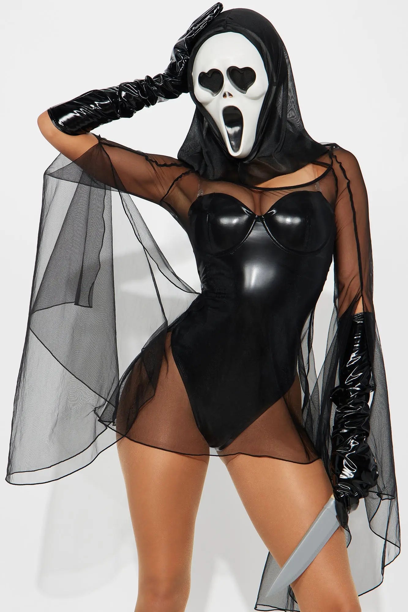 I'll Make You Scream 5 Piece Costume Set - Black 
