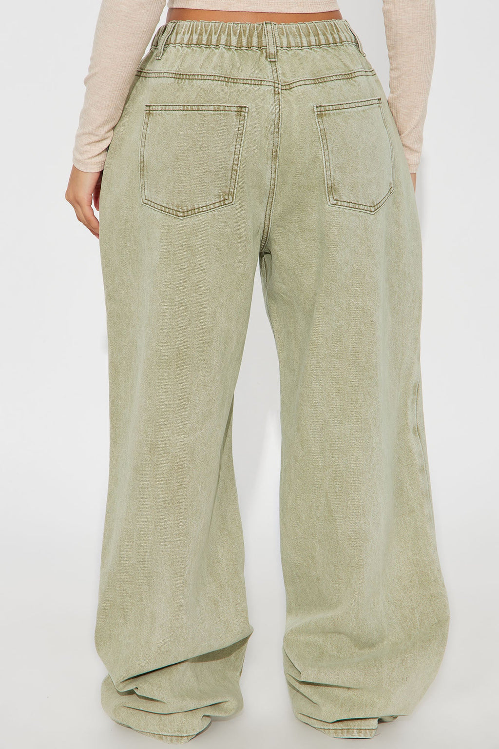 Remi Wide Leg Jogger - Olive