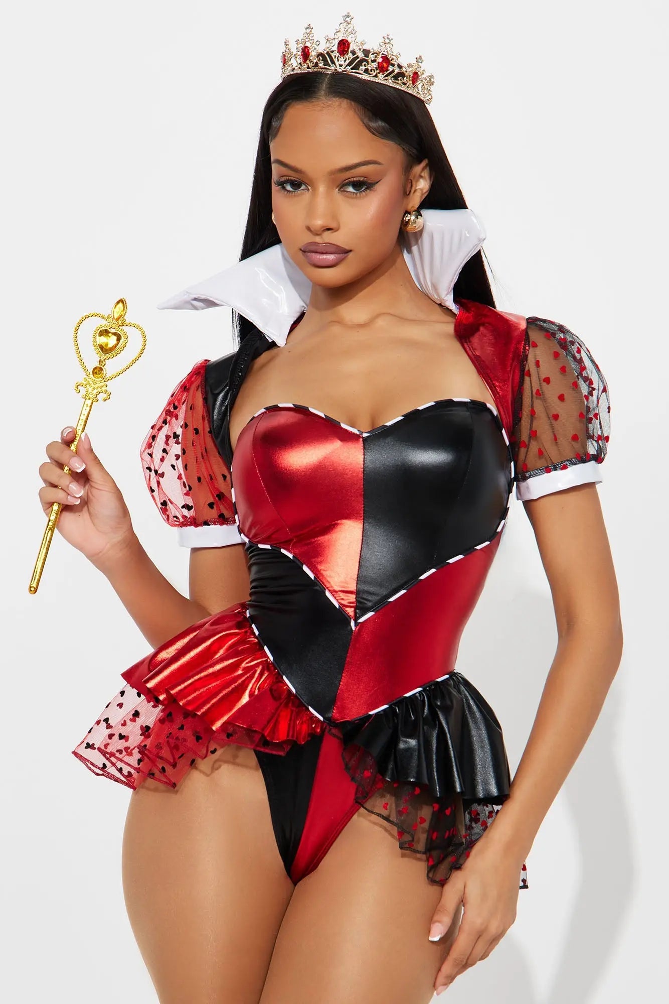 Deck Of Cards 5 Piece Costume Set - Red/combo 