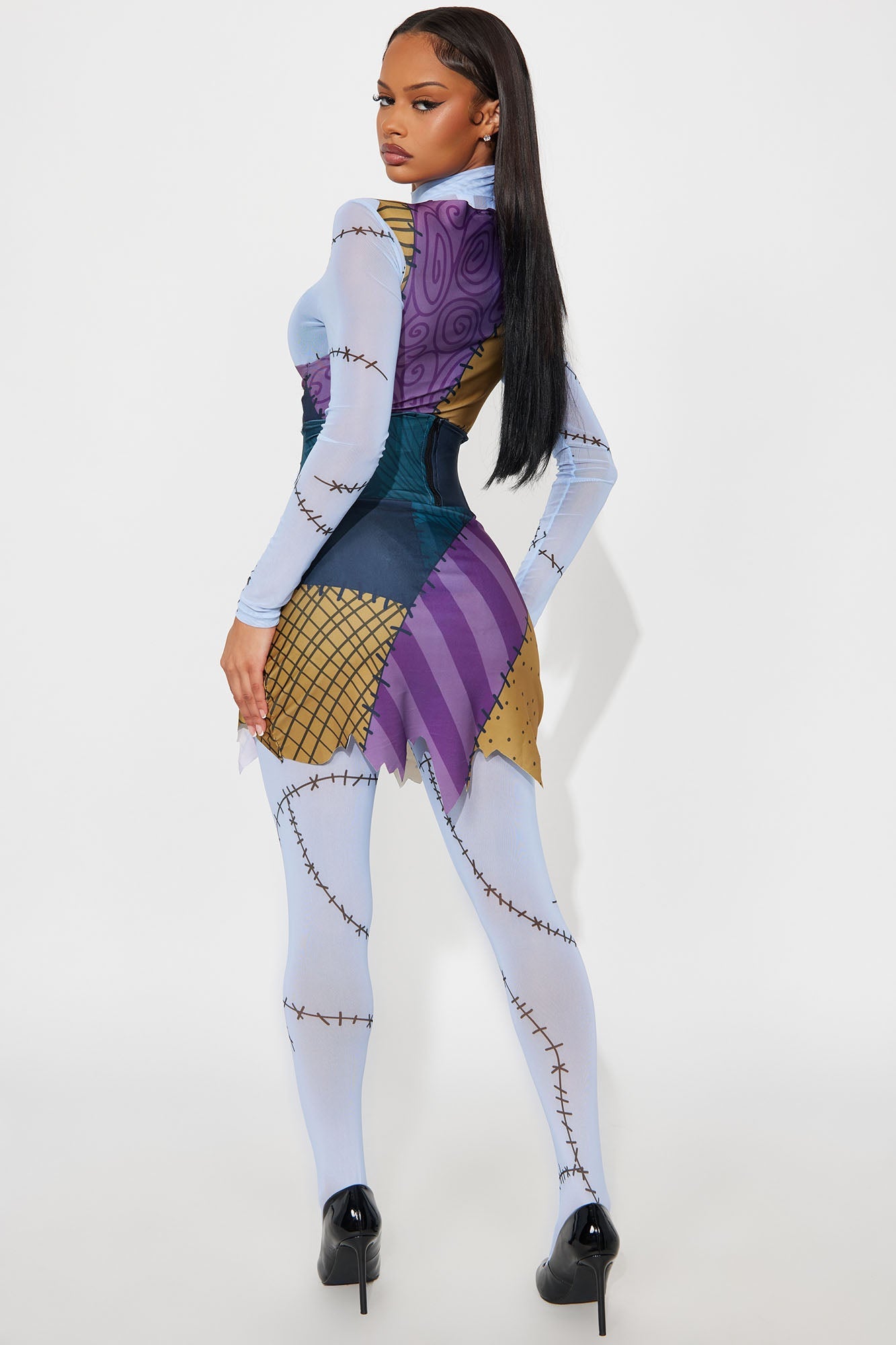 Mad Lab Mistress 4 Piece Costume Set - Multi Color