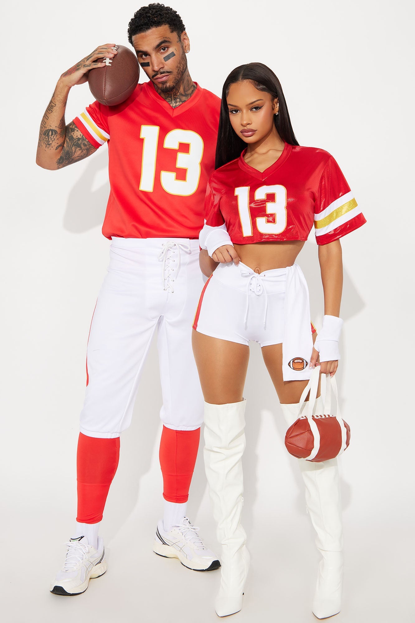 Cheer You On 5 Piece Costume Set - Red/combo