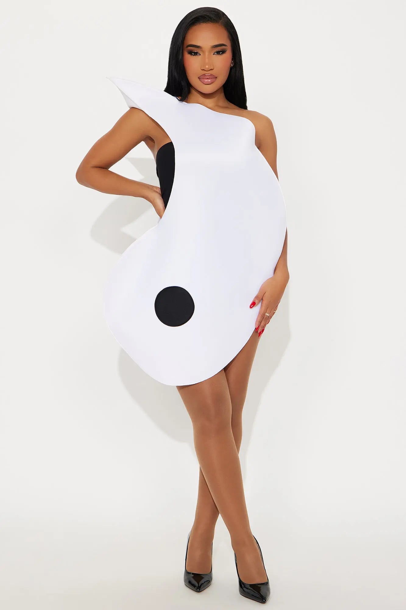 Yin To My Yang Couple Costume - Black/White 