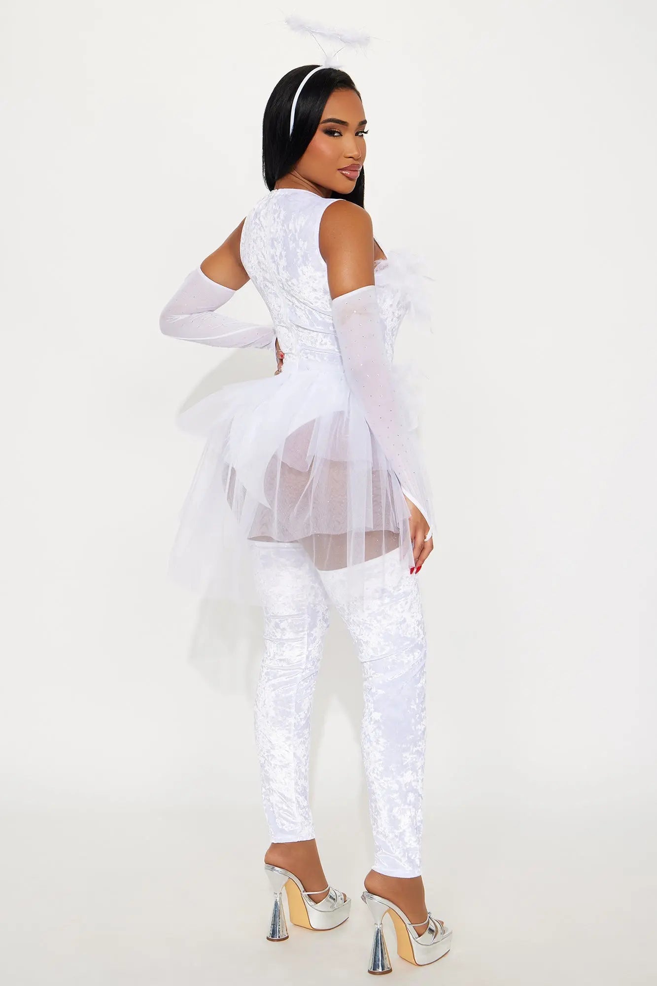 Heaven Sent Angel 4 Piece Costume Set - White 