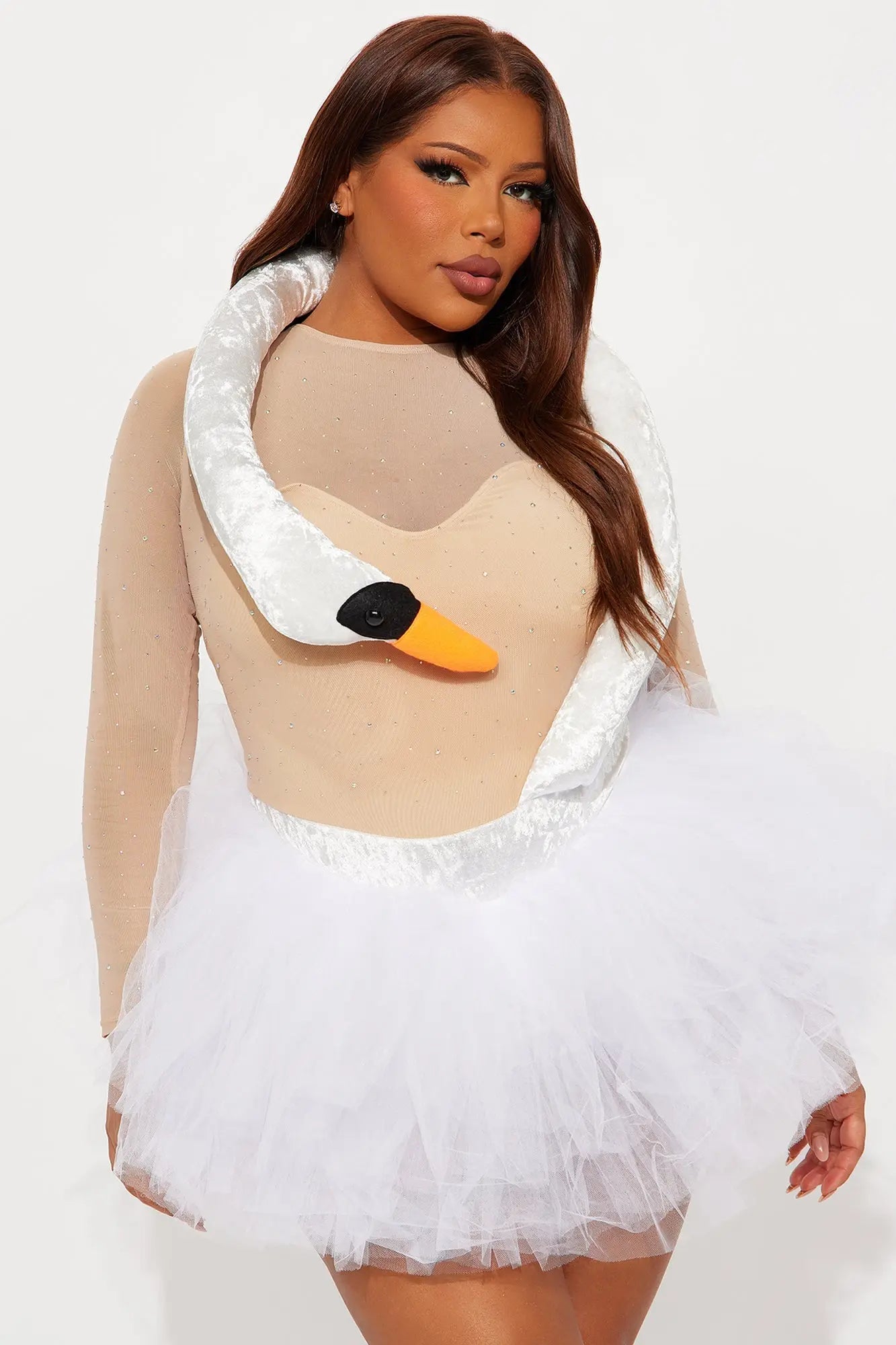 Flock & Fabulous 2 Piece Costume Set - White 