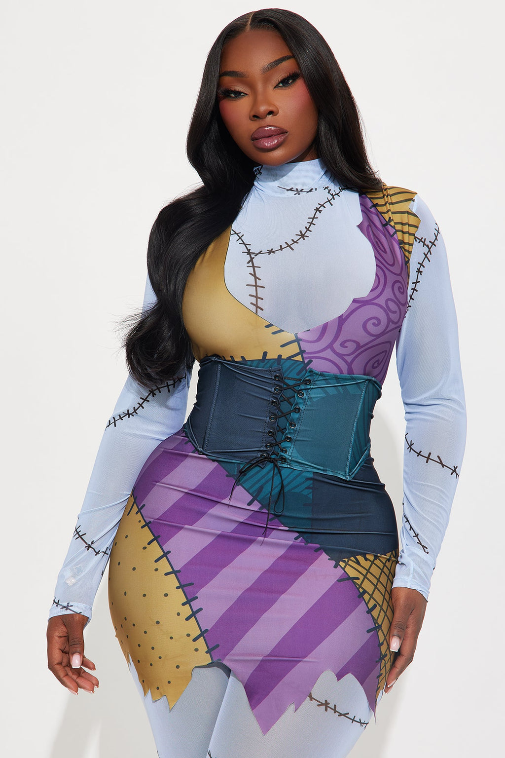 Mad Lab Mistress 4 Piece Costume Set - Multi Color