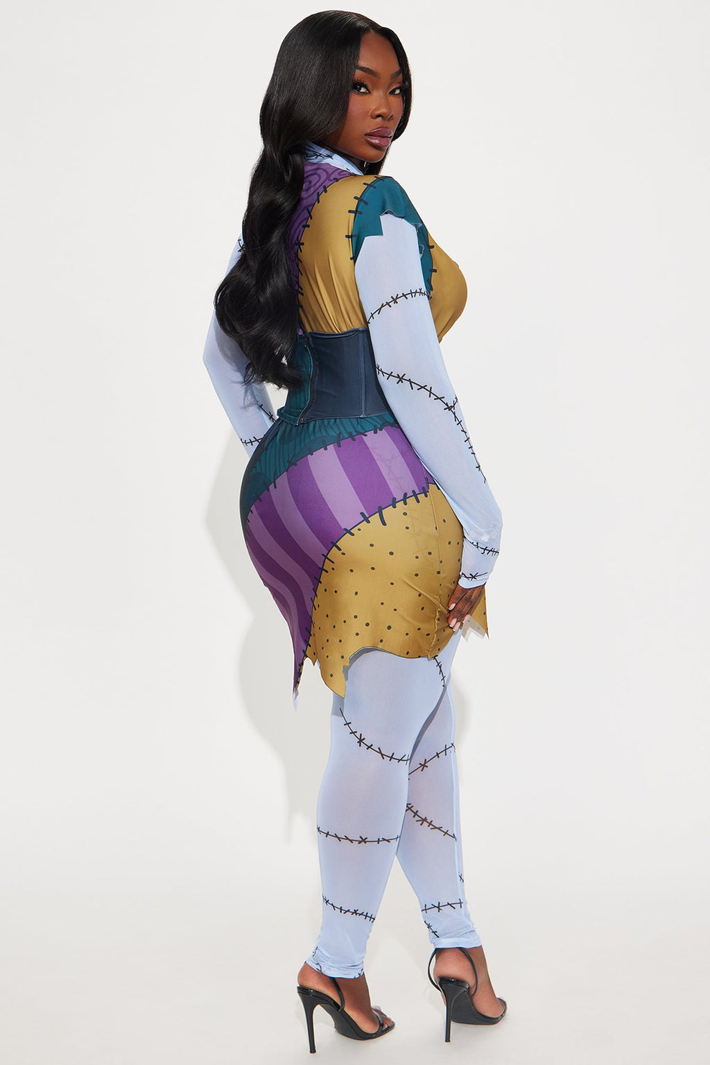 Mad Lab Mistress 4 Piece Costume Set - Multi Color