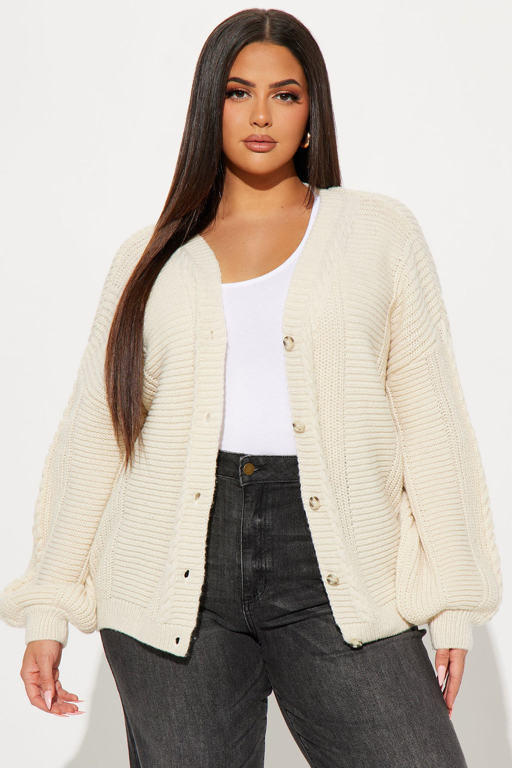 Couch Convo Cardigan - Cream