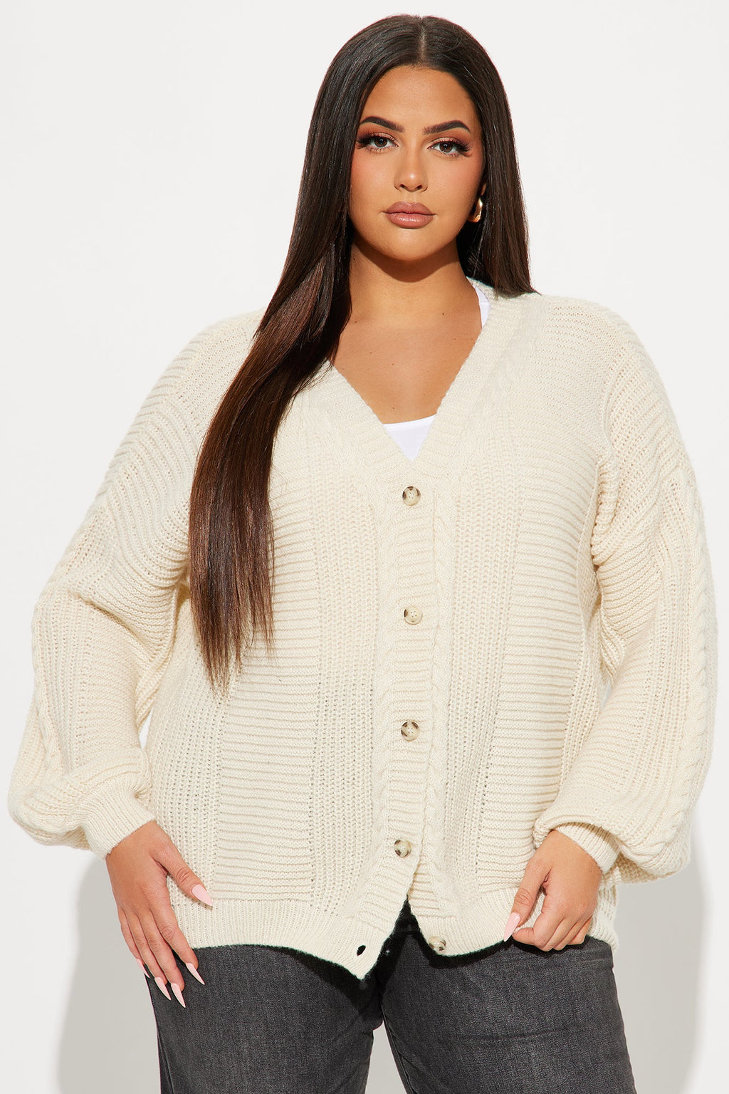 Couch Convo Cardigan - Cream