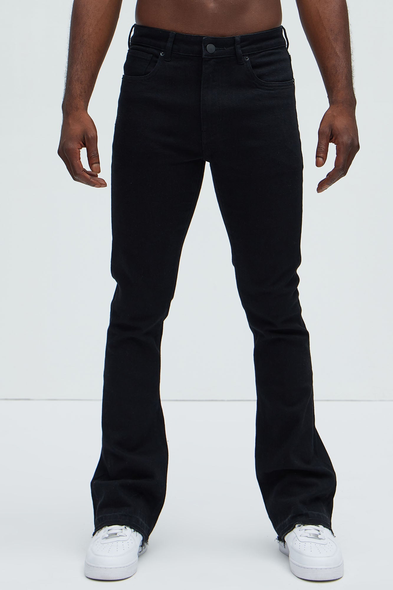 Cornell Slim Flare Jeans - Black