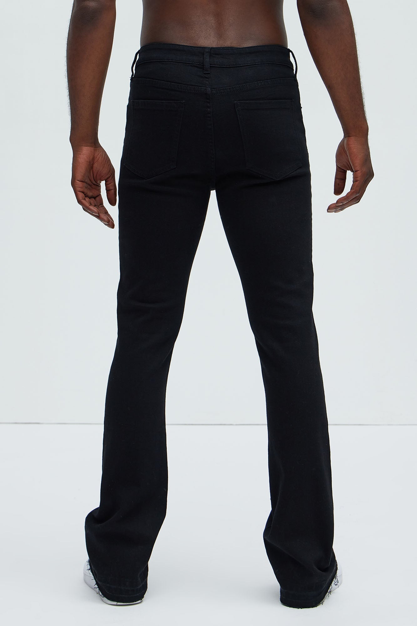 Cornell Slim Flare Jeans - Black