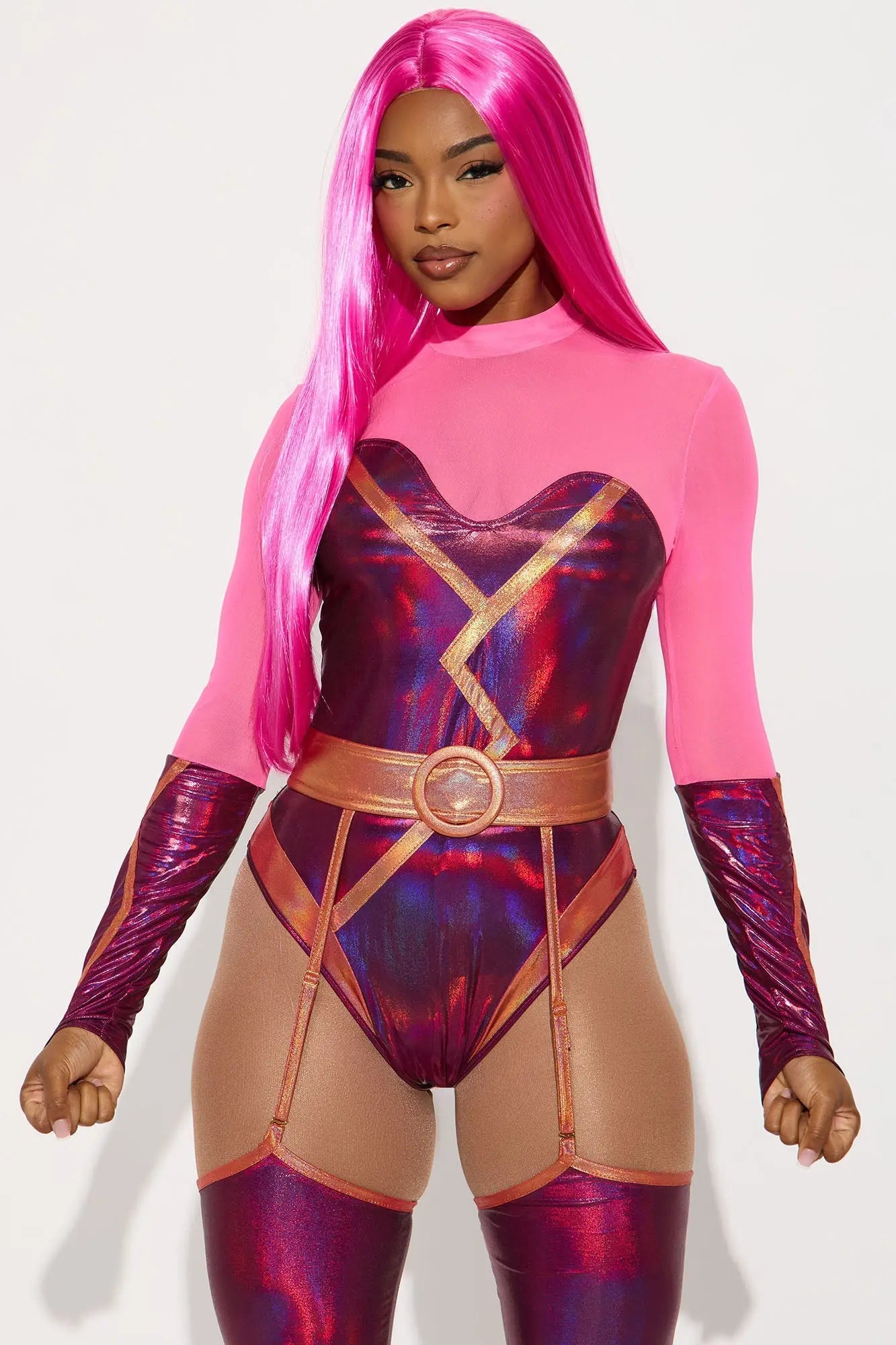 Hot Like Lava 4 Piece Costume Set - Pink 