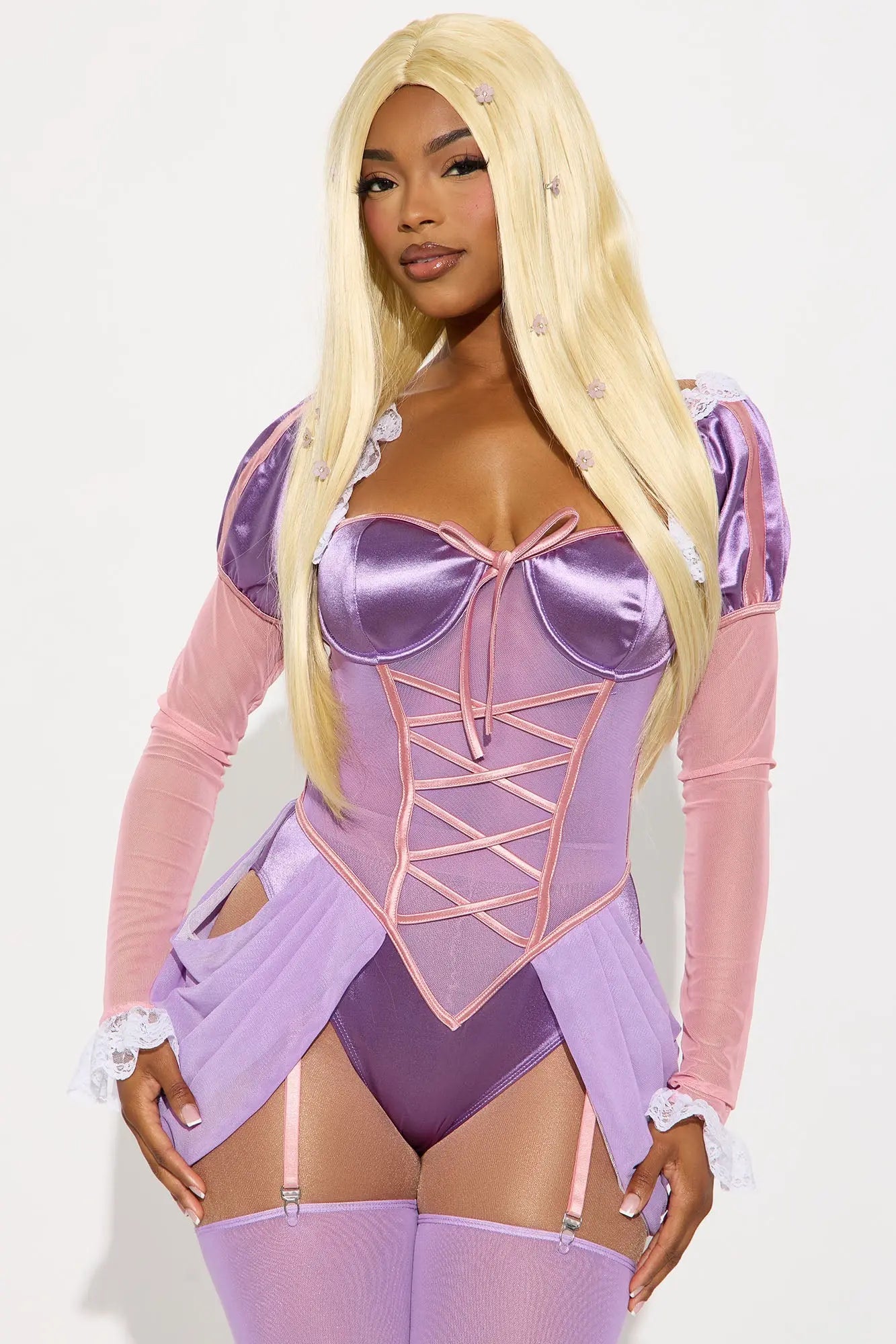 Tangled Up In You Princess 4 Piece Costume Set - Purple 