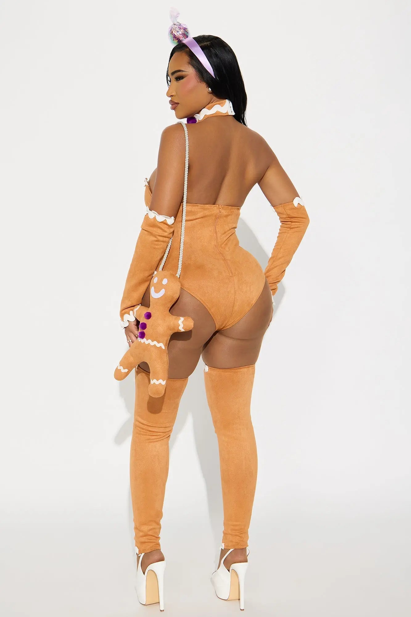 Gingerbabe 5 Piece Costume Set - Tan/Multi 
