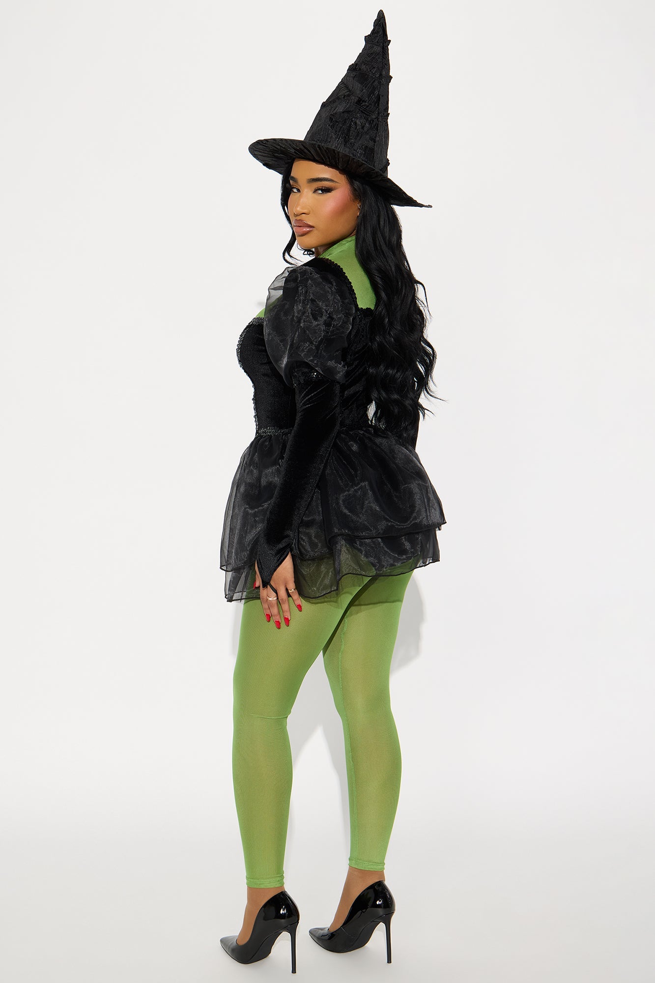 Defying Witch 3 Piece Costume Set - Black/Green