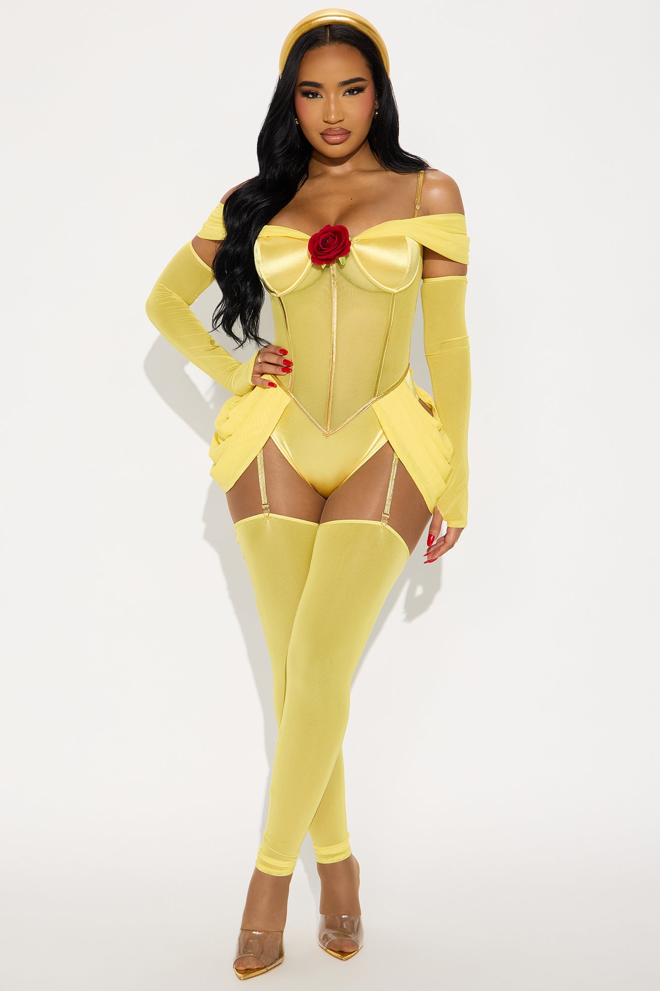 Fairytale Bombshell Princess 6 Piece Costume Set - Yellow