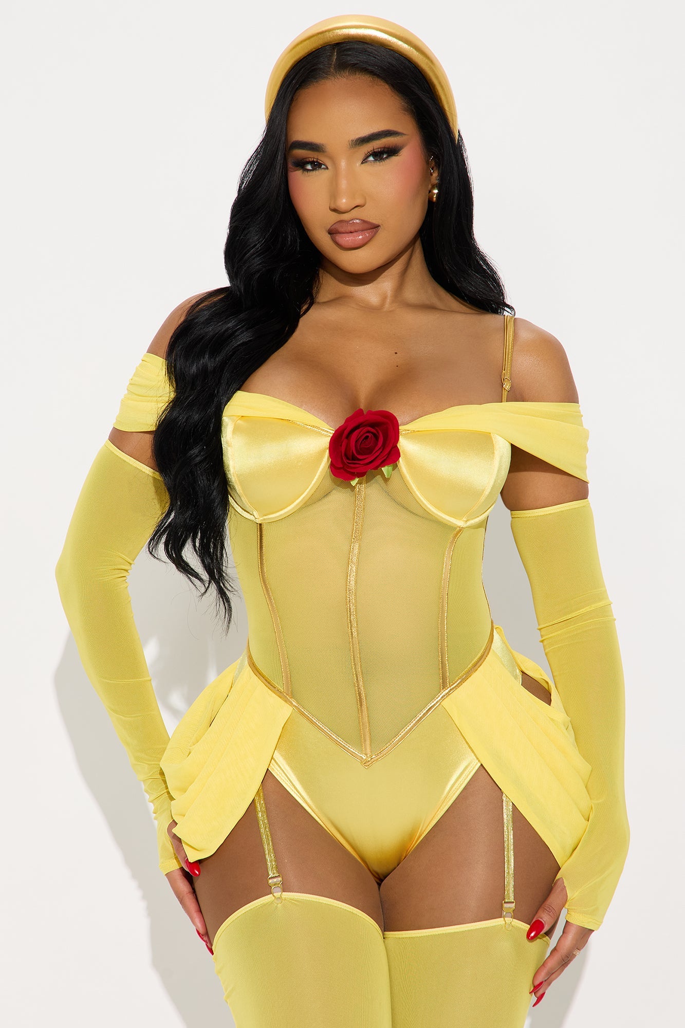 Fairytale Bombshell Princess 6 Piece Costume Set - Yellow