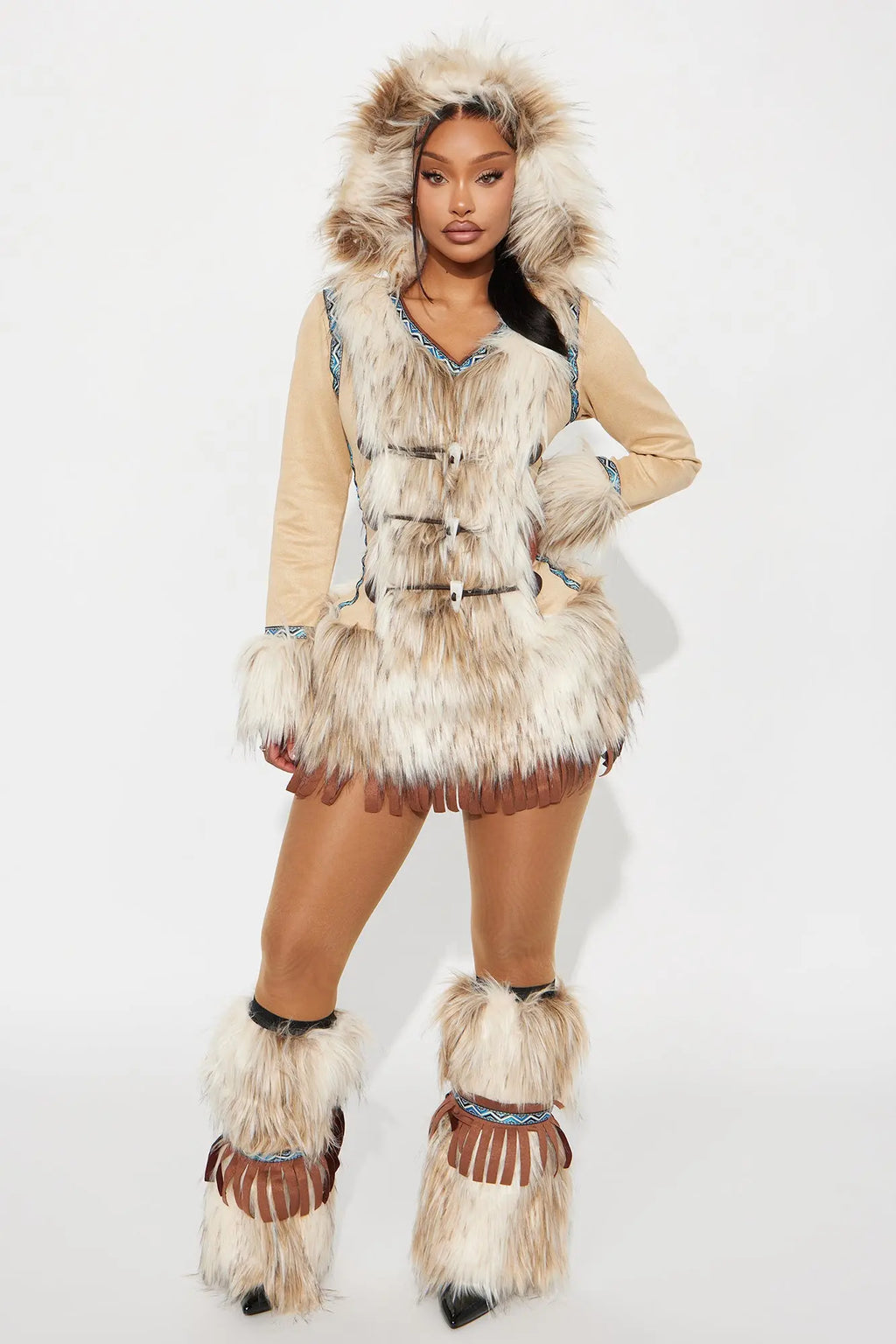 Arctic Beauty 2 Piece Costume Set - Ivory/combo 