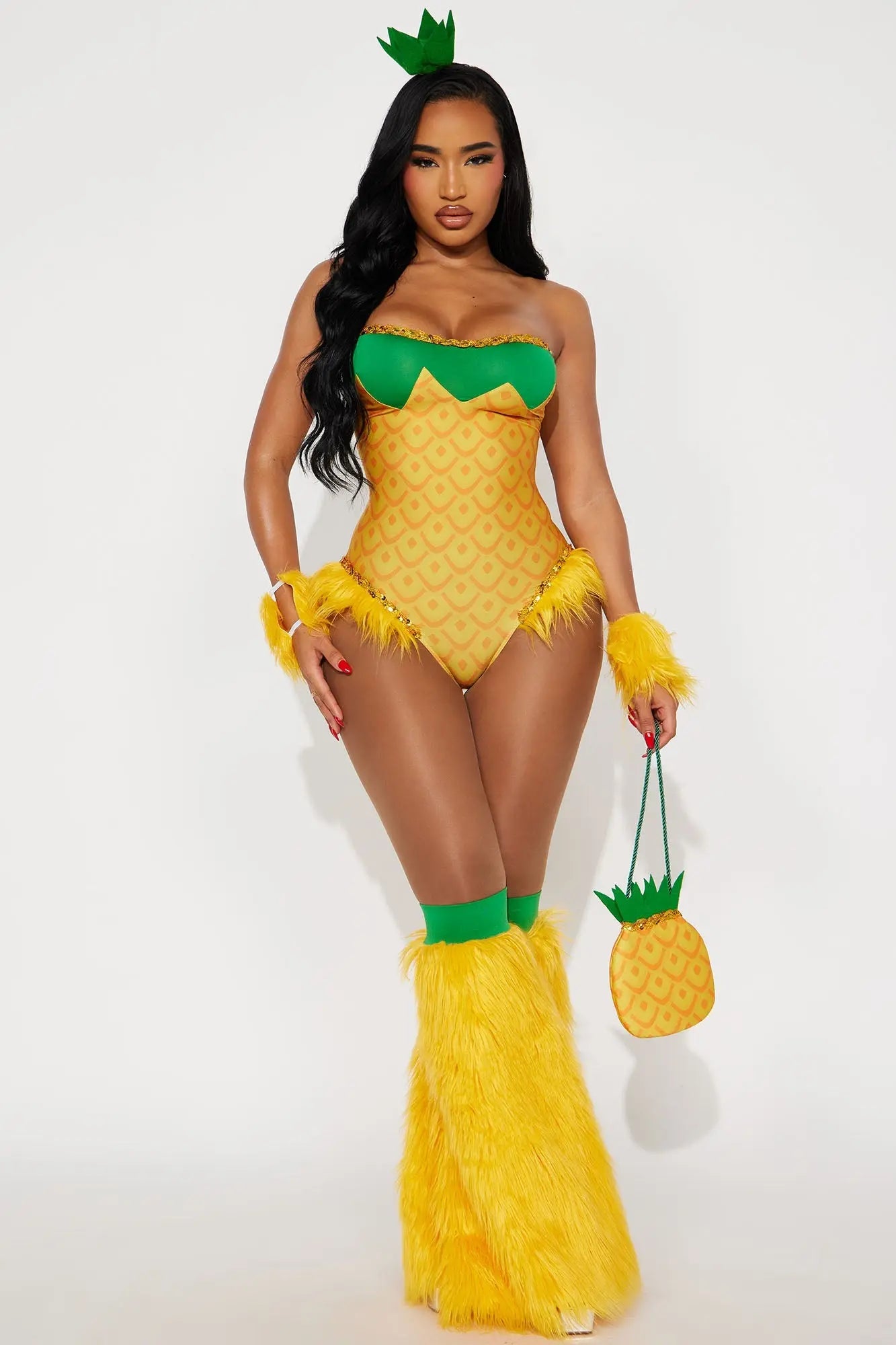 Pretty Pineapple 5 Piece Costume Set - Yellow 