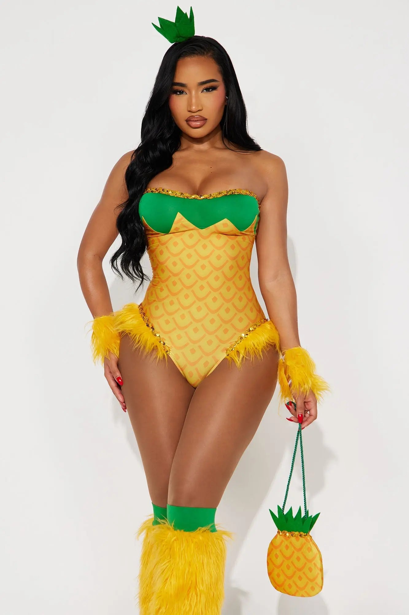 Pretty Pineapple 5 Piece Costume Set - Yellow 