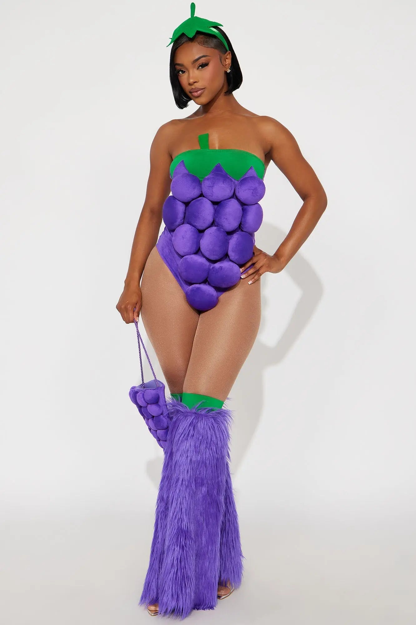 Sweet Vine Grape 5 Piece Costume Set - Purple 