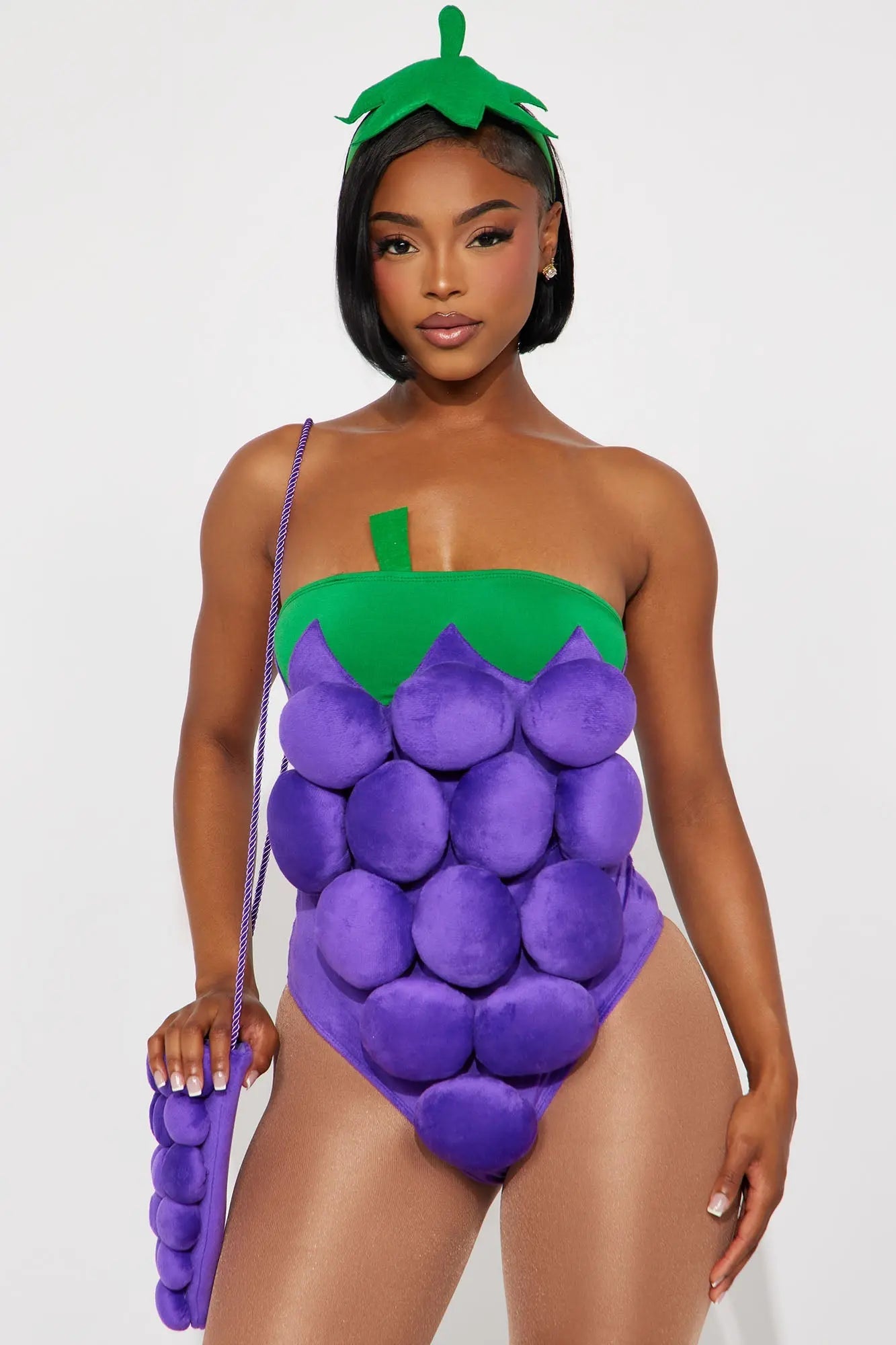 Sweet Vine Grape 5 Piece Costume Set - Purple 