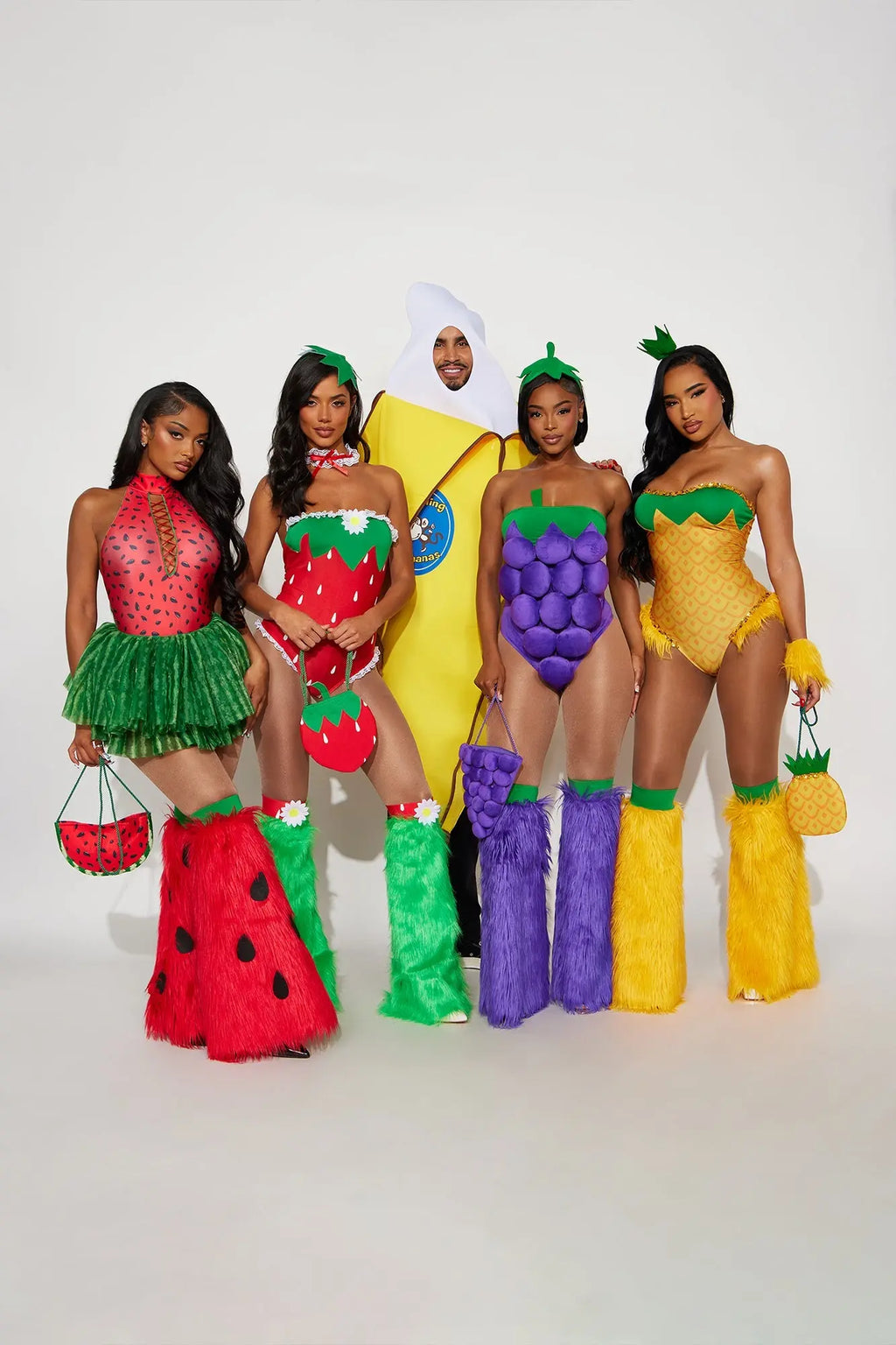 Sweet Vine Grape 5 Piece Costume Set - Purple 
