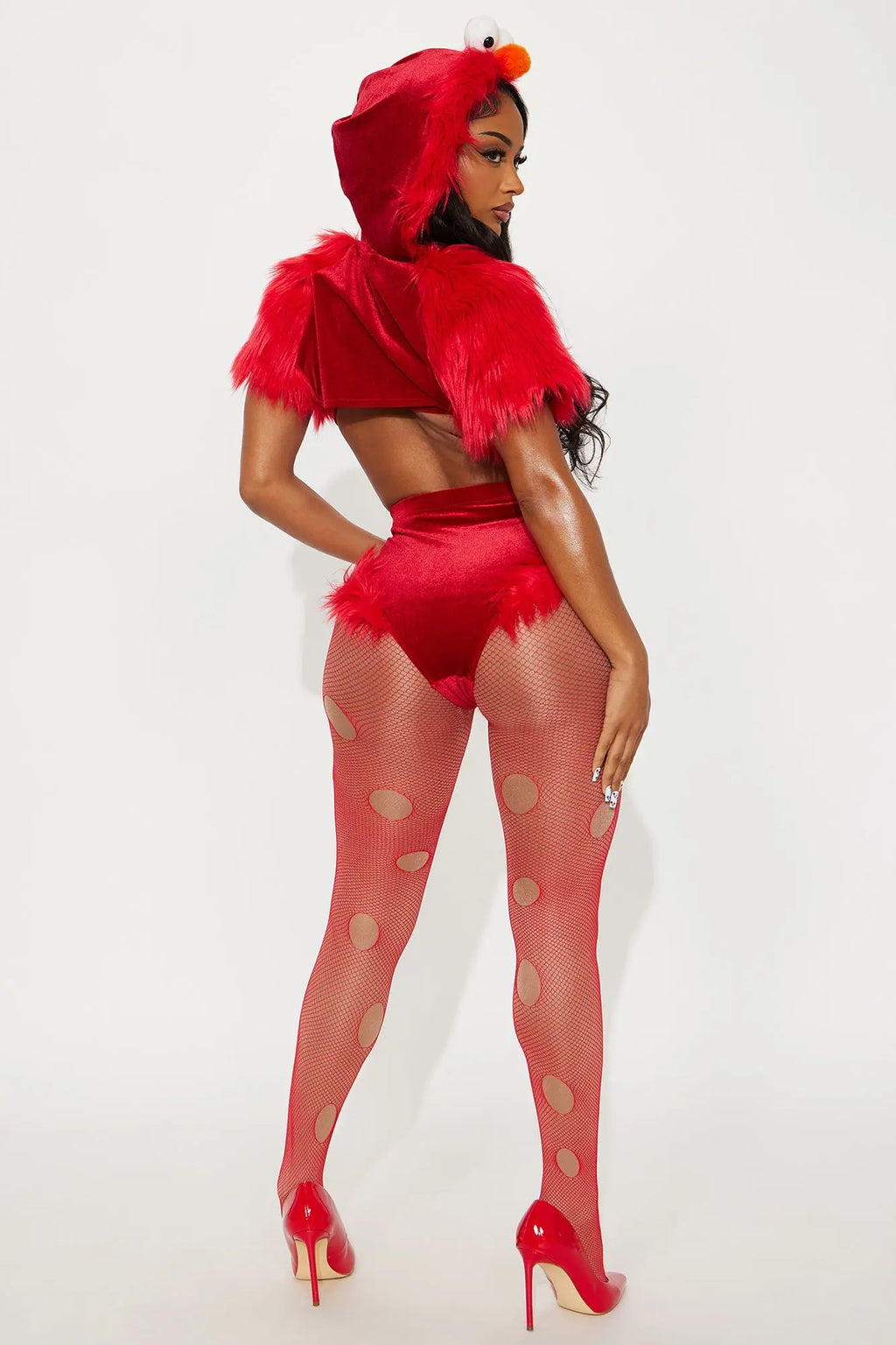 Curious Cutie 4 Piece Costume Set - Red/combo 