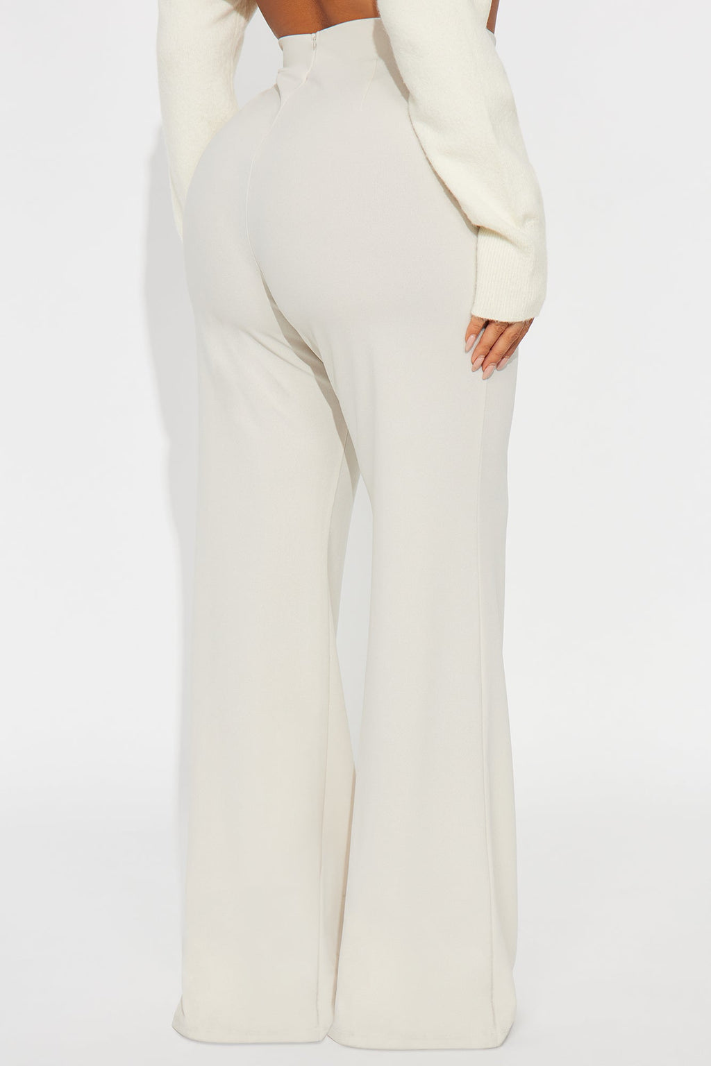 Tall Victoria High Waisted Dress Pants - Oatmeal