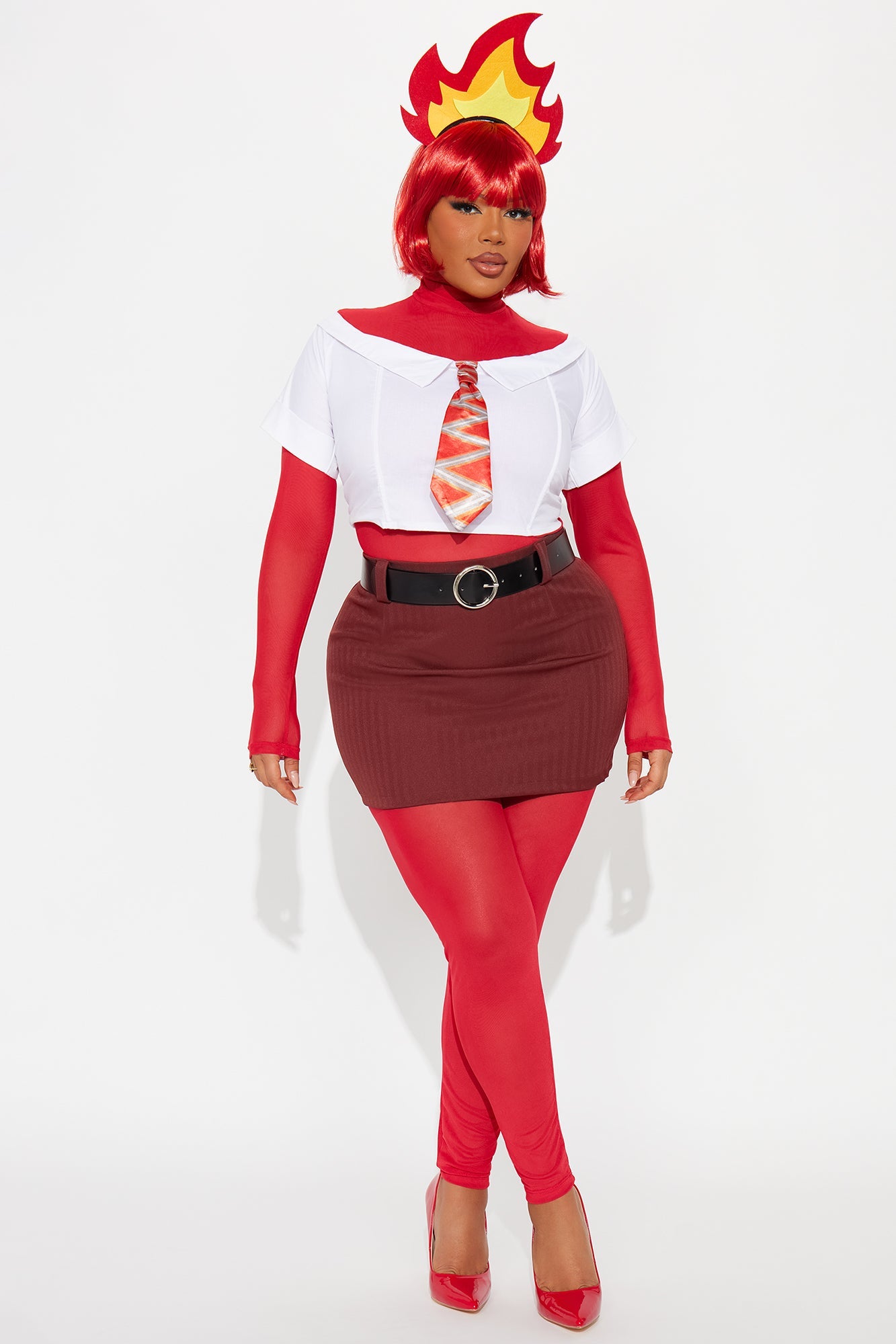Sexy When I'm Angry 7 Piece Costume Set - Red