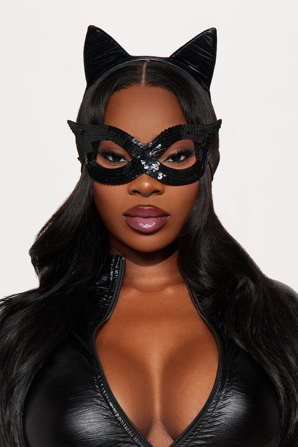 Night Stalker Cat 4 Piece Costume Set - Black