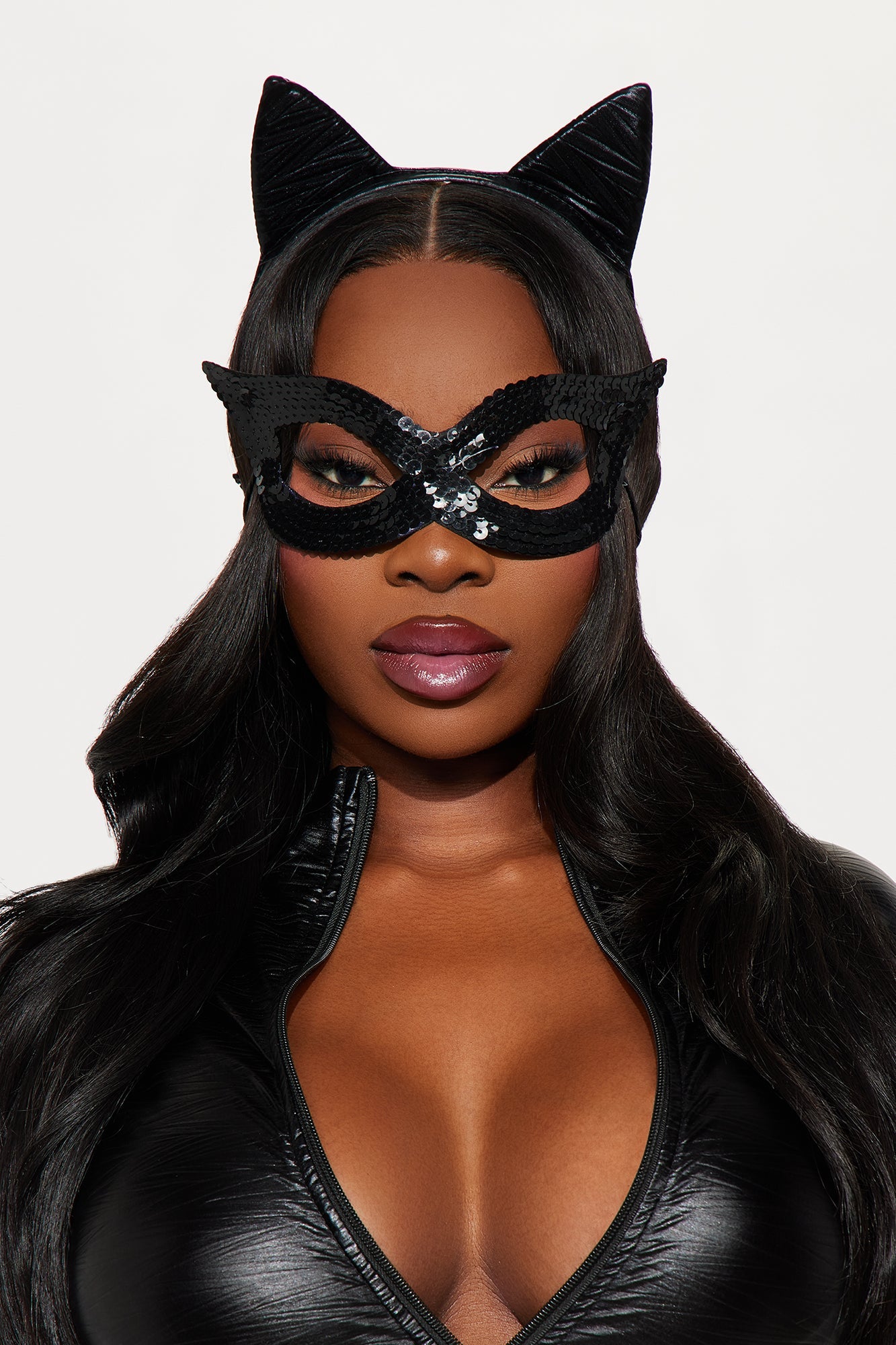 Night Stalker Cat 4 Piece Costume Set - Black