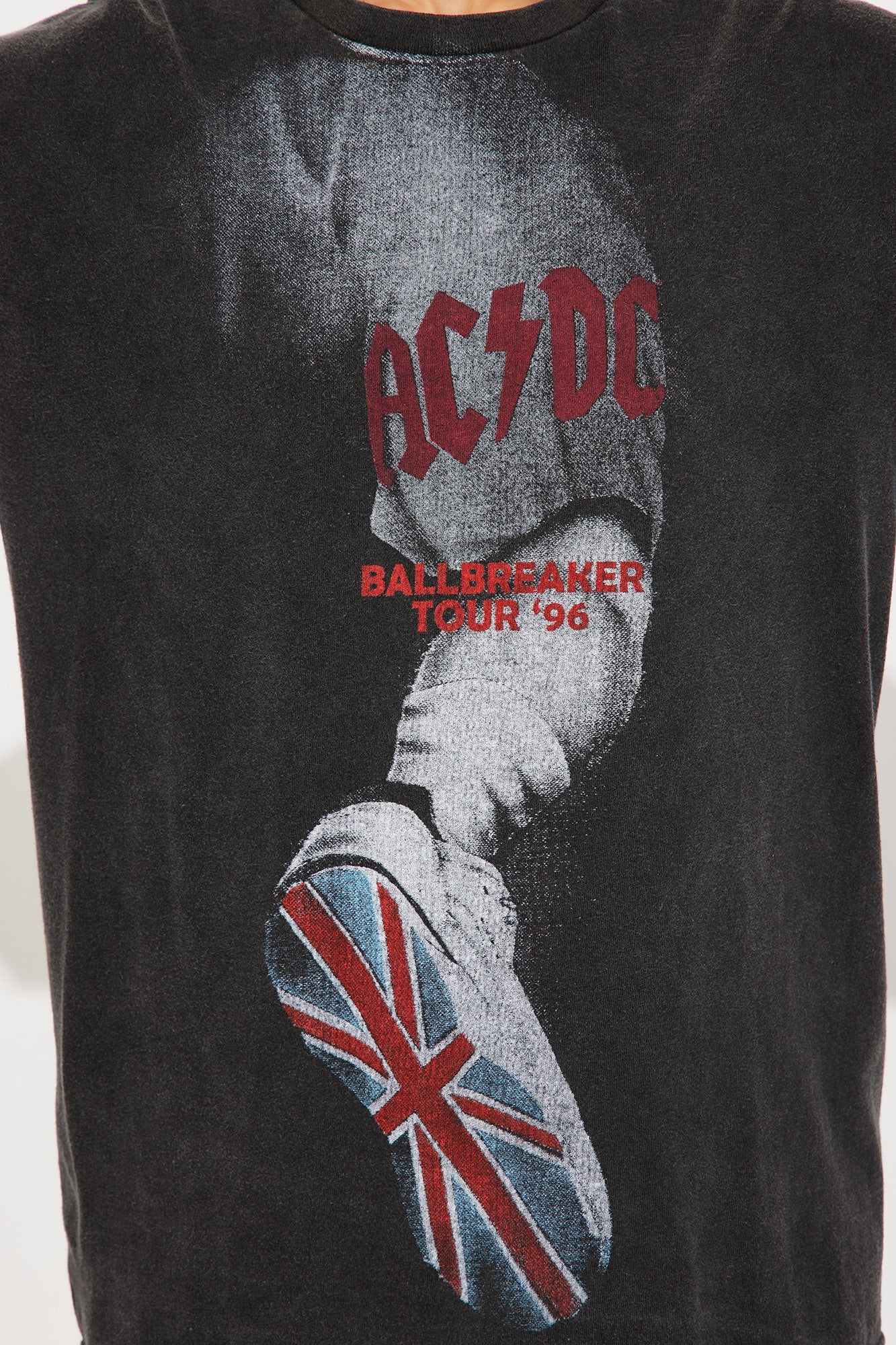 ACDC Running Away Washed Tee - Black Wash