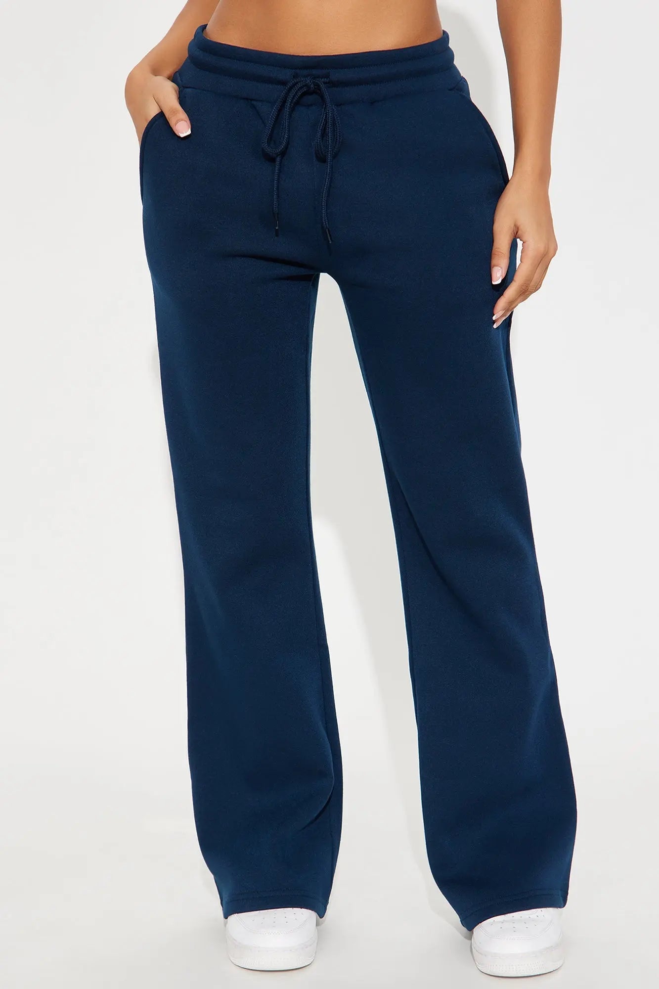 Candice Petite Lounge Flare Pant - Navy 