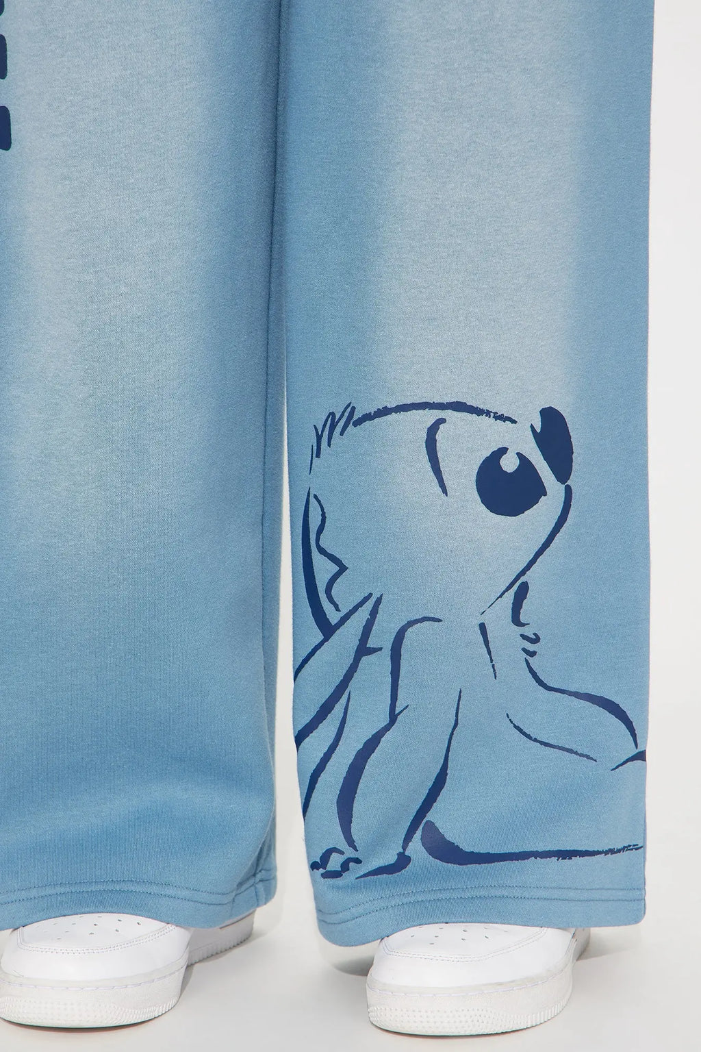Lilo & Stitch Ohana Washed Fleece Pants - Blue Wash 