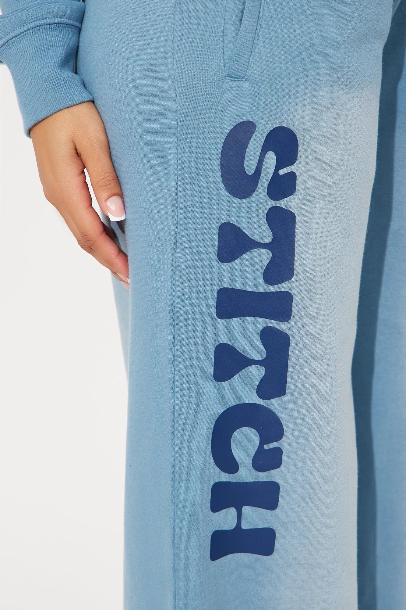 Lilo & Stitch Ohana Washed Fleece Pants - Blue Wash 