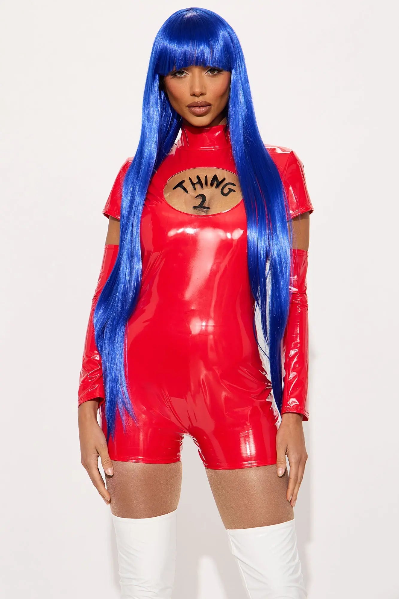 It Ain't No Thing 4 Piece Halloween Costume - Red 