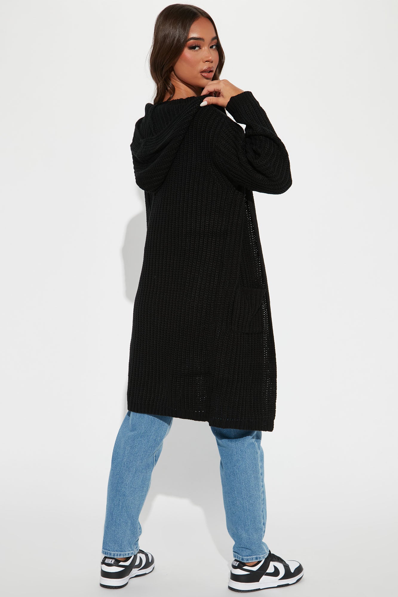 Knit's Not The Time Cardigan - Black