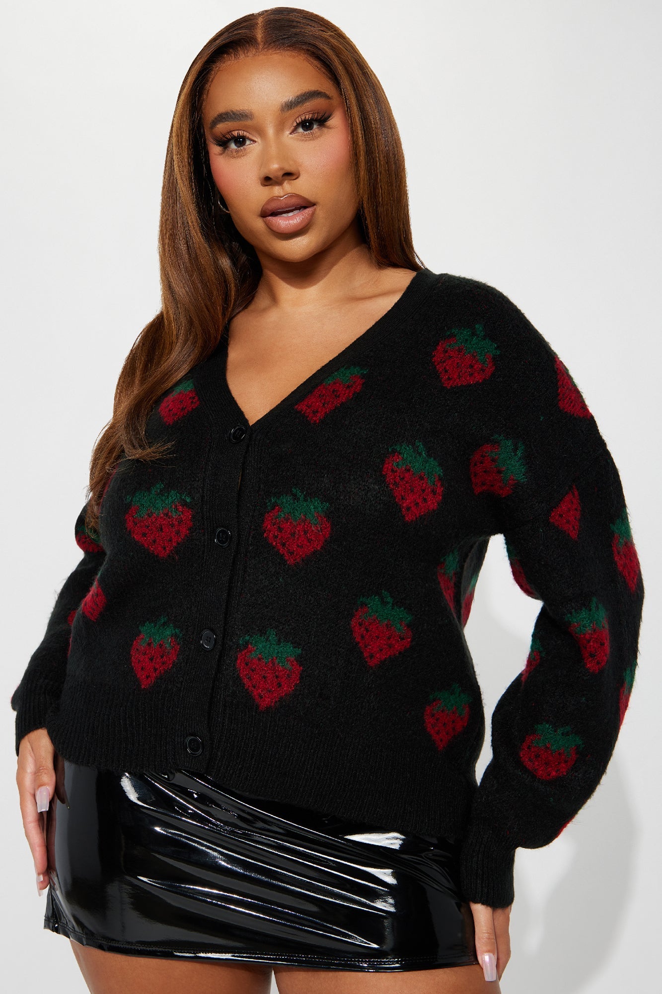 Strawberry Fields Cardigan - Black/combo